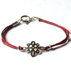 Celebrity Orient Armband - rot - Silber